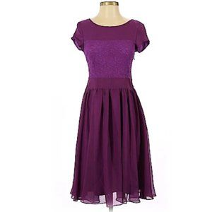 Mikarose Purple Lace Isabel Dress